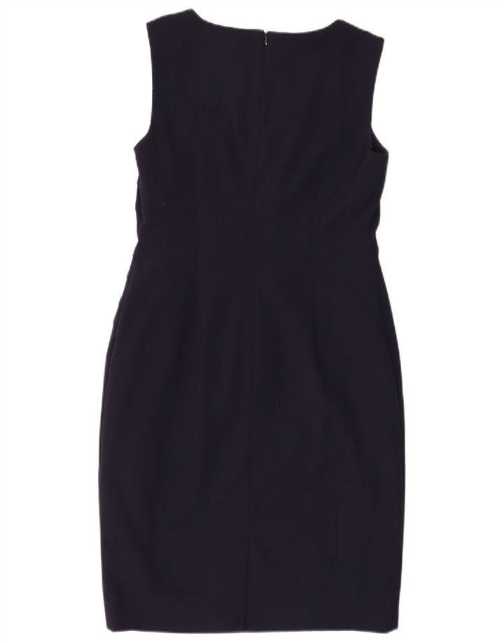 Abito tubino senza maniche da donna Calvin Klein US 8 poliestere blu navy medio