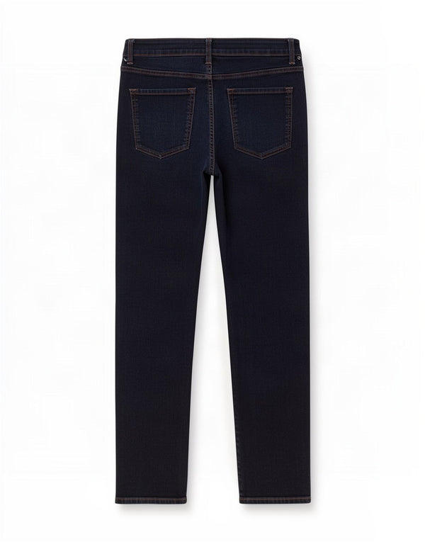 Jeans dritti da donna Marks & Spencer UK 12 medio W30 L29 blu navy