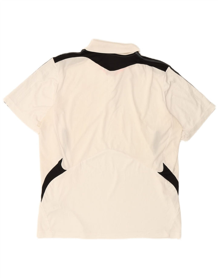 Polo ADIDAS da uomo Climacool XL poliestere color block bianco