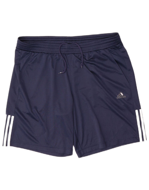 Pantaloncini sportivi Adidas Climalite da uomo XL in poliestere blu navy