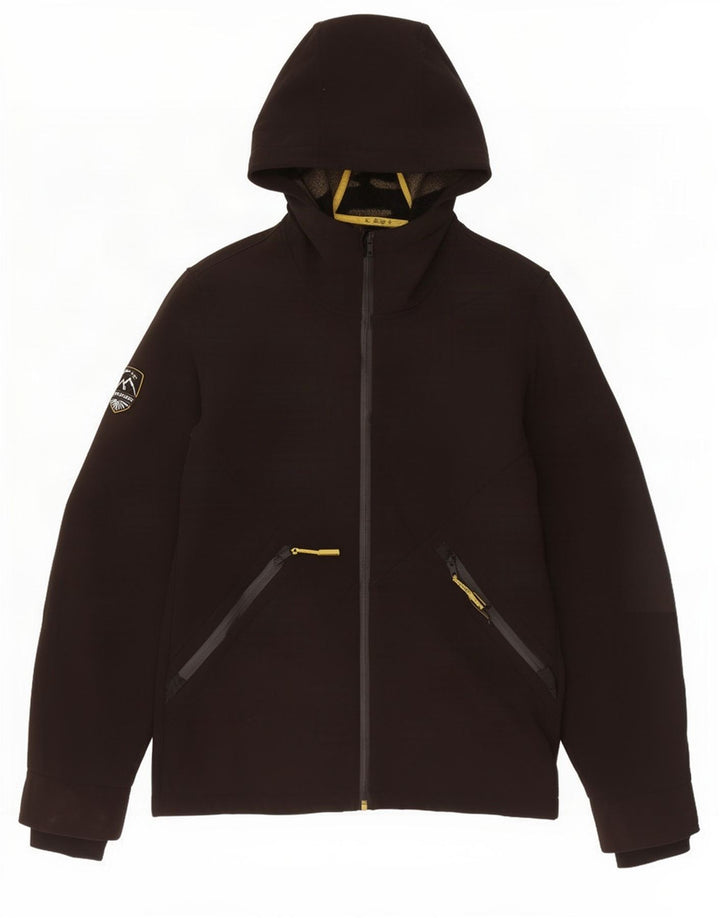 Giacca a vento con cappuccio da uomo Superdry UK 36 Small Poliestere nero