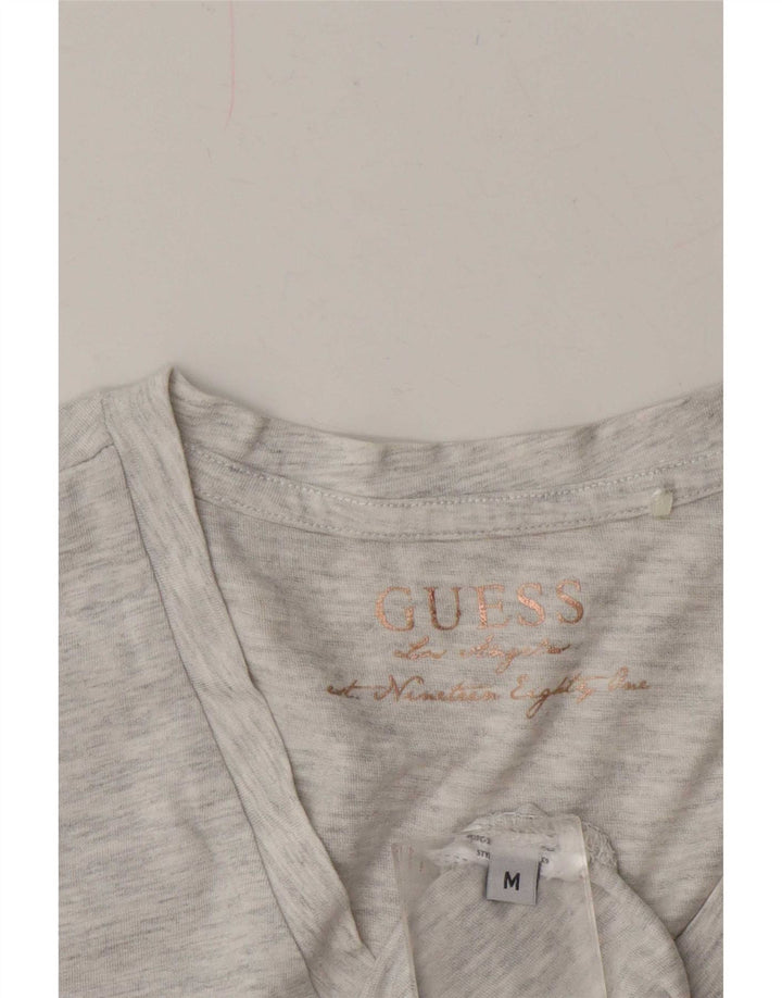 T-shirt grafica da donna Guess Top UK 14 Grigio medio chiazzato