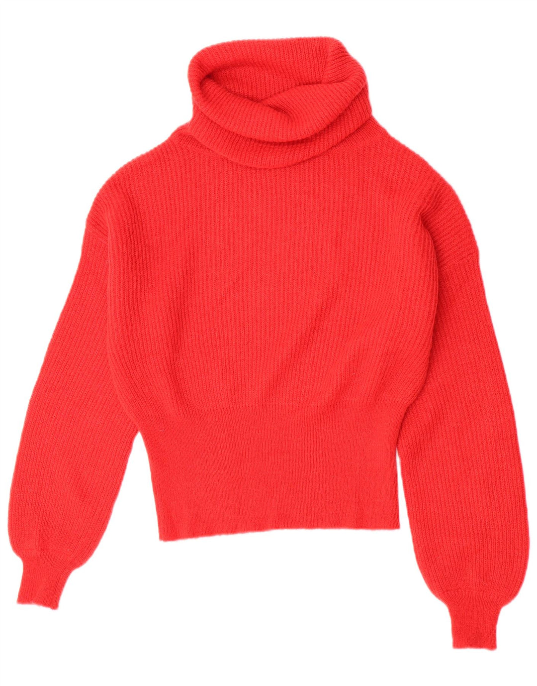 Kontatto Maglione da Donna con Collo Alto e Maglione UK 12 Acrilico Rosso Medio
