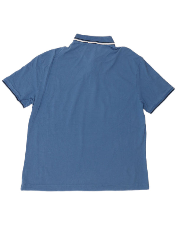 Polo Diadora Uomo 3XL a Righe Blu