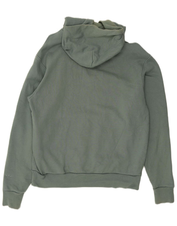 Felpa con cappuccio grafica Adidas Humanrace da uomo di grandi dimensioni in cotone verde