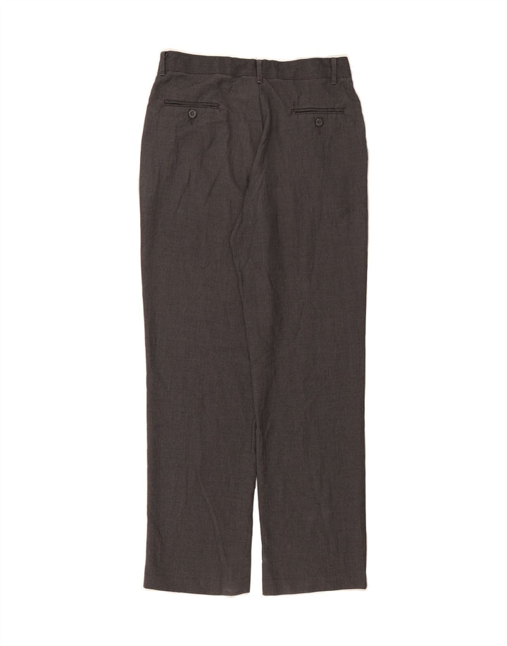 IZOD Boys Straight Chino Trousers 15-16 Years W28 L31 Grey Polyester Vintage Izod and Second-Hand Izod from Messina Hembry 