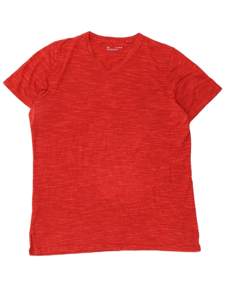 Maglietta da uomo UNDER ARMOUR XL rossa chiazzata