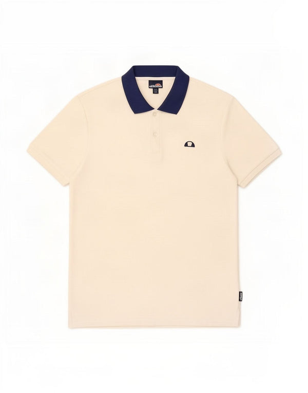 Polo da uomo Ellesse piccola in cotone bianco sporco