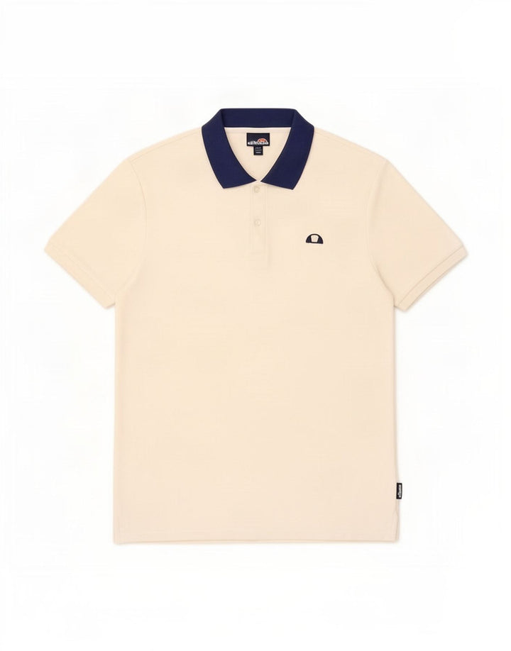 Polo da uomo Ellesse piccola in cotone bianco sporco