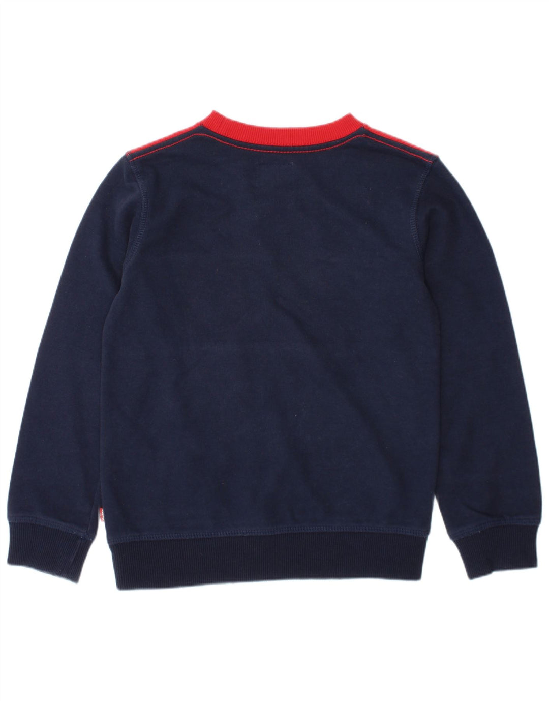 Levi's Ragazzi Felpa Maglione 4-5 anni Blu Navy Colourblock Classico