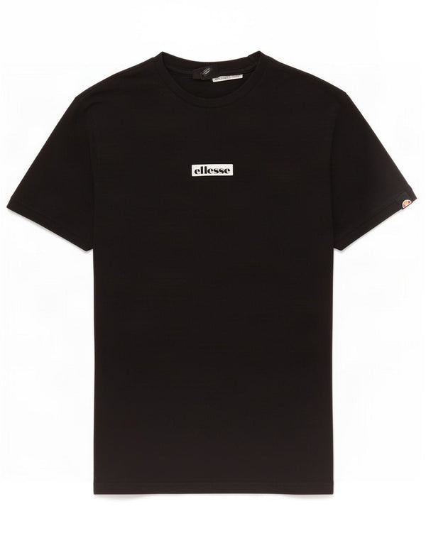 T-shirt grafica da uomo Ellesse Top piccola in cotone nero
