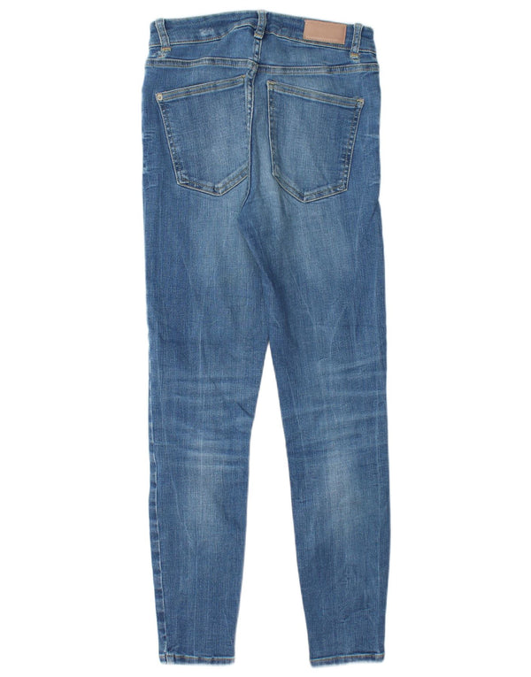 Jeans skinny effetto invecchiato Zara da donna W26 L26 Blu