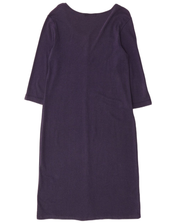 Abito lungo Ralph Lauren da donna Petite con maniche a 3/4 UK 10 piccolo blu navy