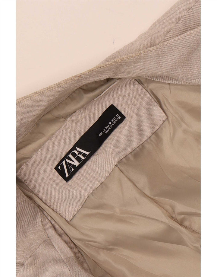 Giacca blazer a 1 bottone da donna Zara EU 42 grande grigia