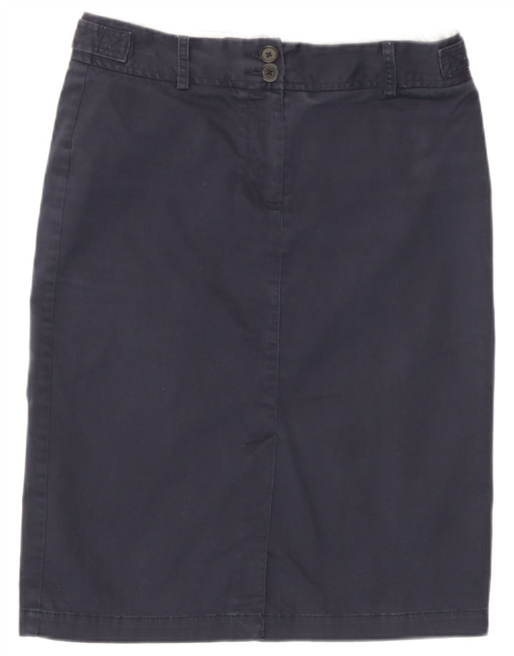 Gonna longuette da donna Tommy Hilfiger US 6 media W30 blu navy