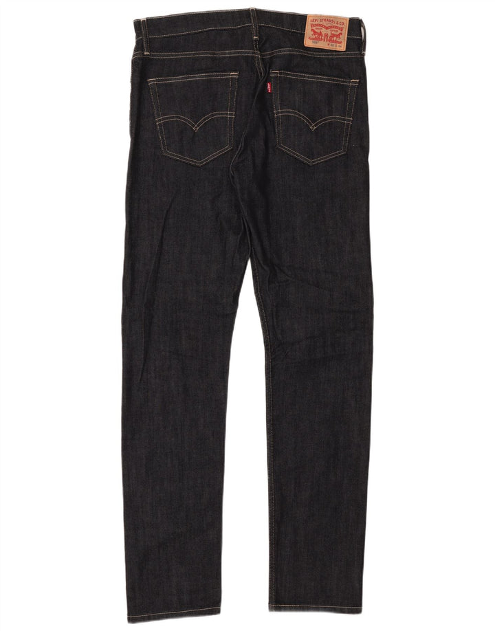 Levi's Uomo 508 Slim Jeans W32 L34 Blu Navy Cotone