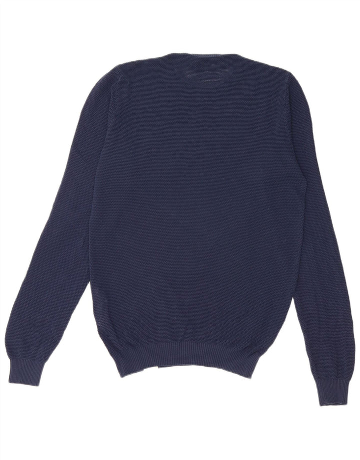 Maglione maglione girocollo da uomo Brooksfield IT 46 piccolo cotone blu navy