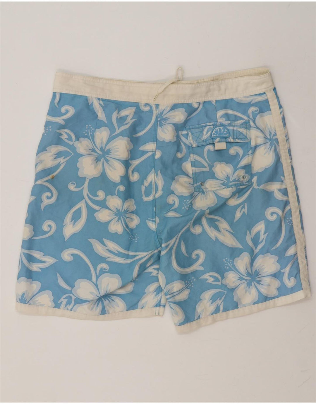 Pantaloncini da bagno da uomo Sundek XL blu floreale