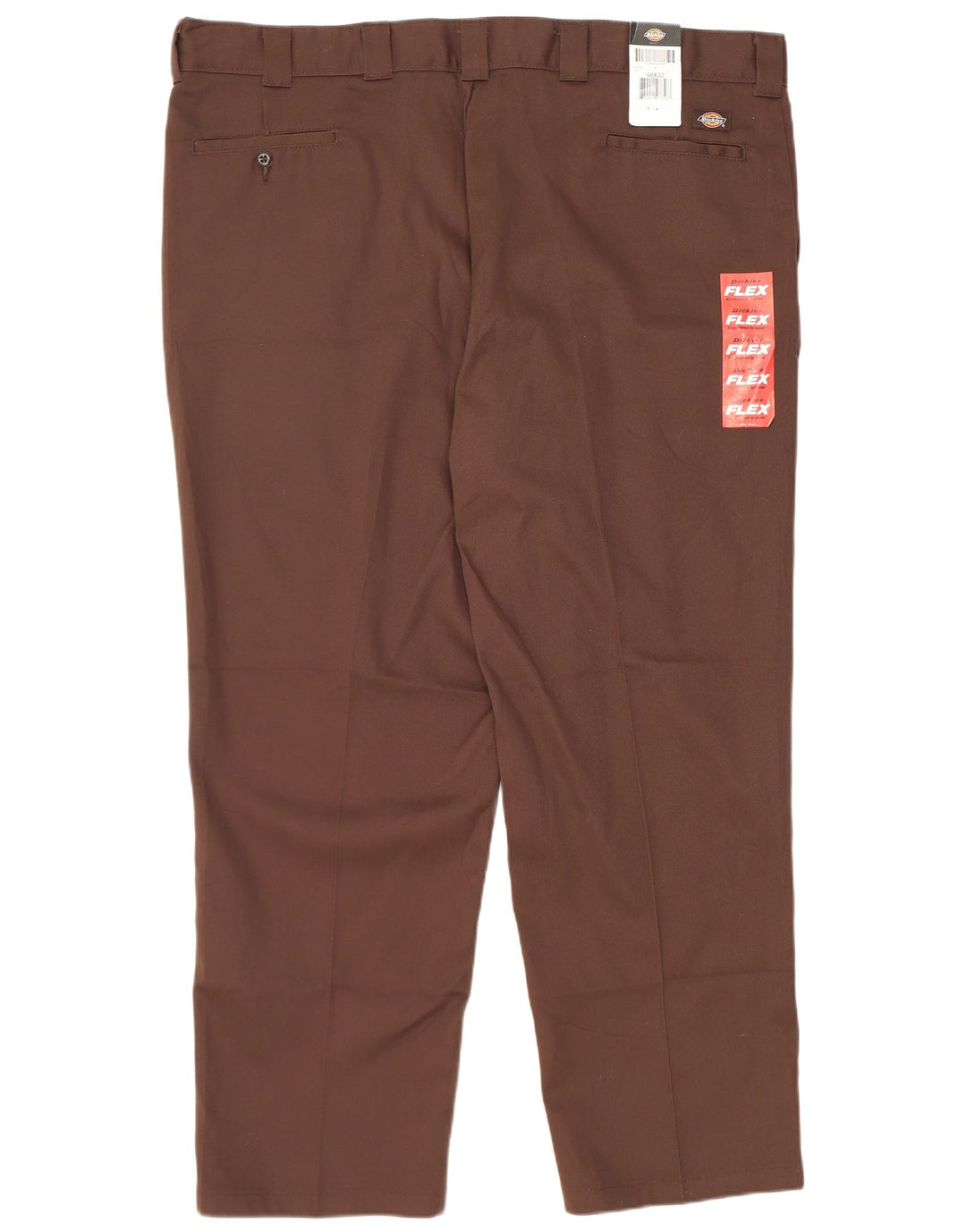 Dickies Pantaloni chino dritti da uomo con vestibilità originale W48 L32 poliestere marrone