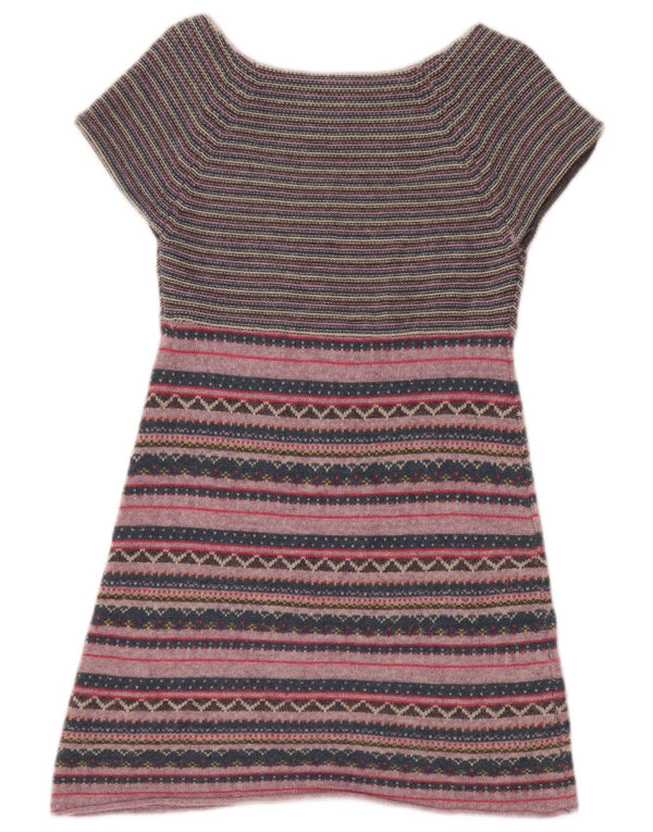 Abito maglione da donna White Stuff UK 8 piccolo a righe multicolore