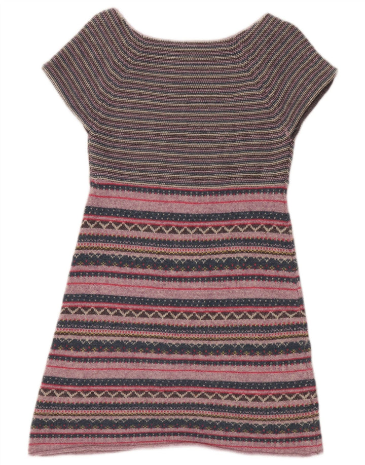 Abito maglione da donna White Stuff UK 8 piccolo a righe multicolore