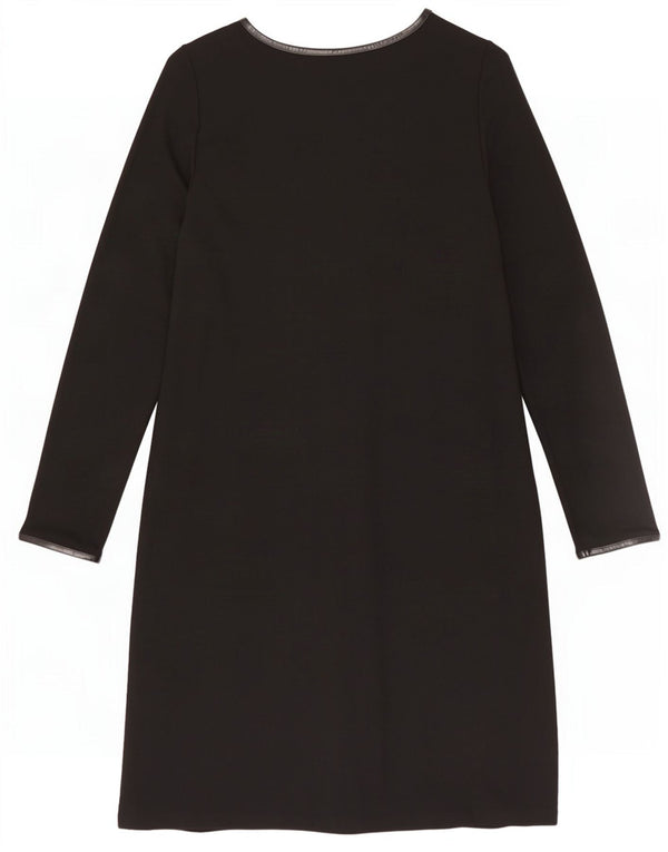 Abito a trapezio a maniche lunghe da donna Marks & Spencer UK 16 grande nero