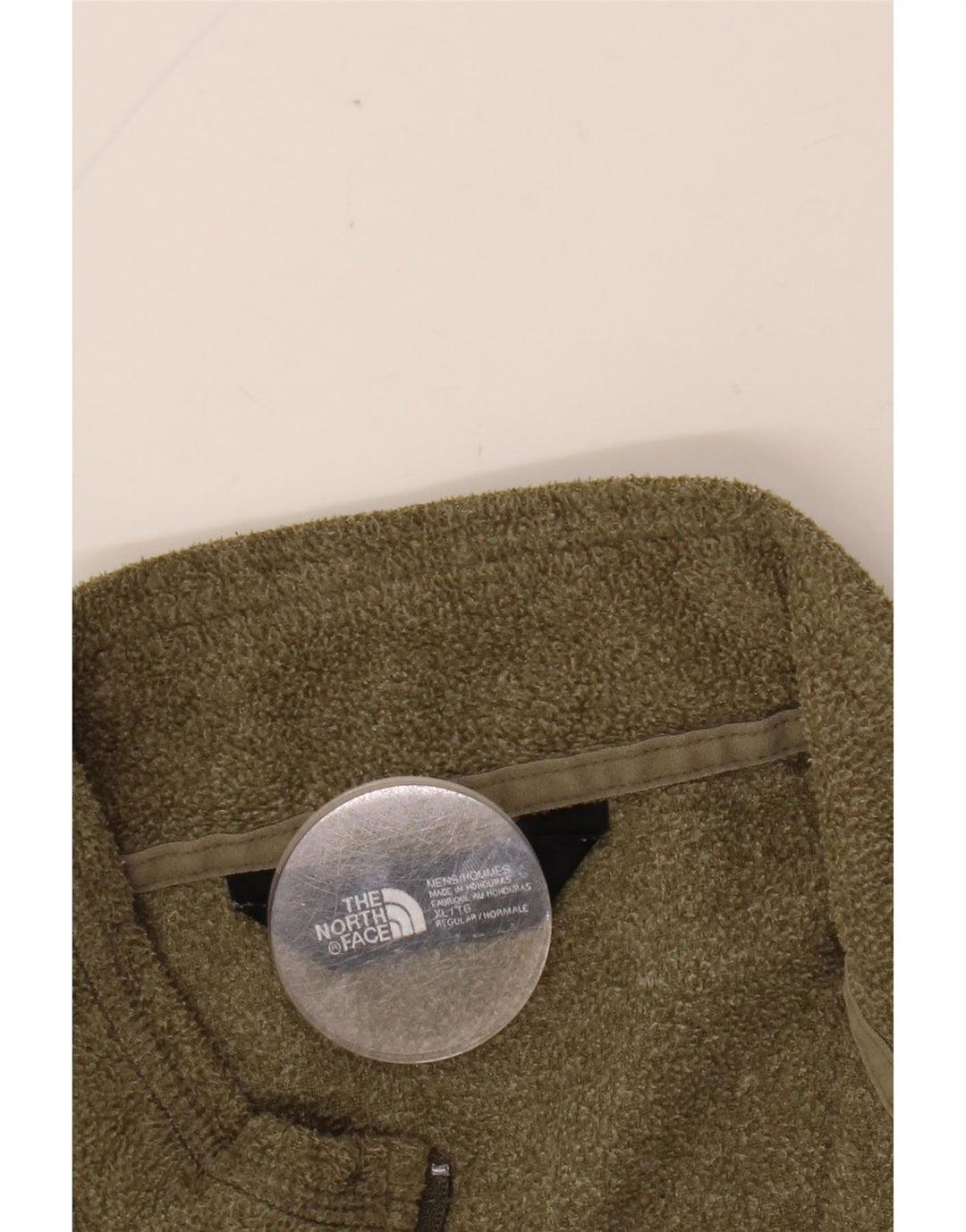 THE NORTH FACE Maglione in pile da uomo con zip e collo XL Cachi