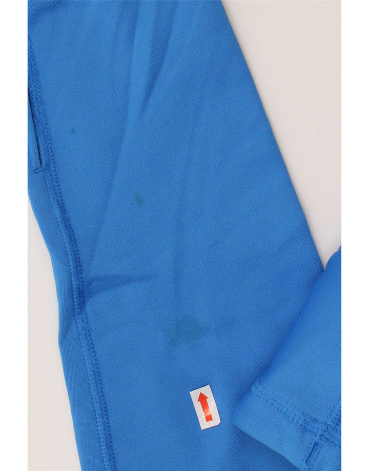 NIKE Felpa con cappuccio grafica da donna UK 14 Poliestere blu medio