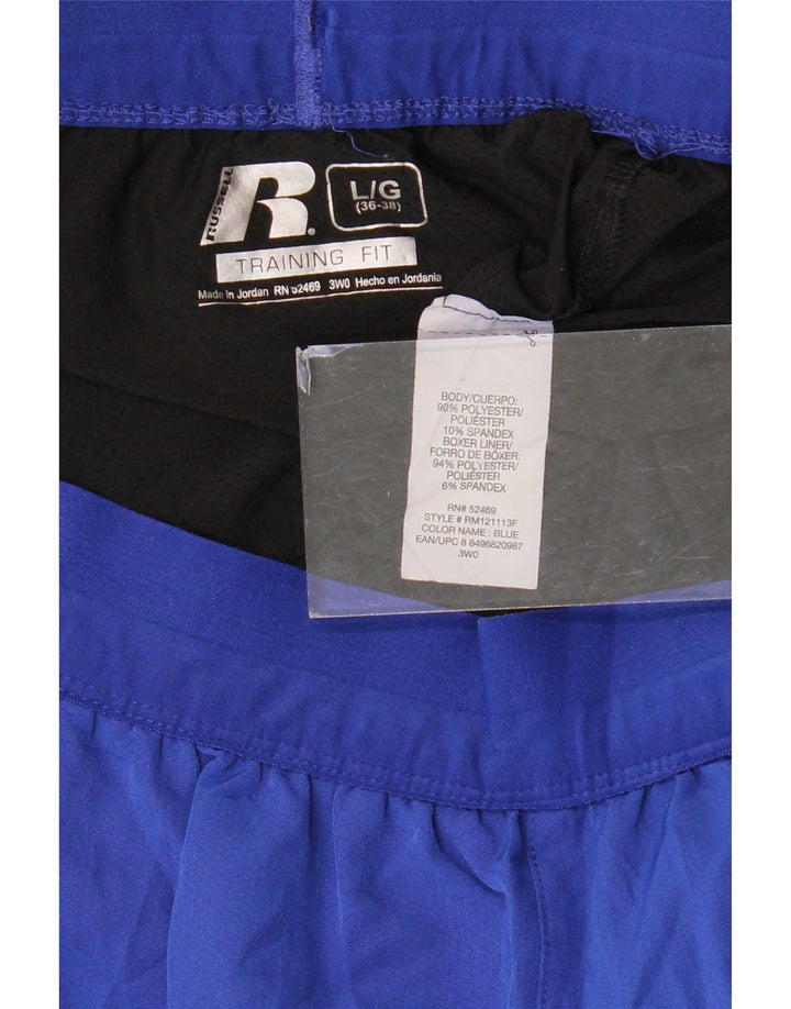 Pantaloncini sportivi Dri-Power da uomo Russell Athletic, grandi in poliestere blu
