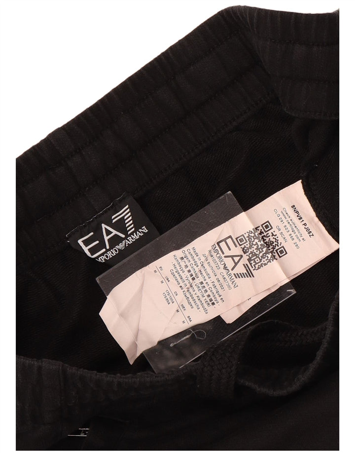EMPORIO ARMANI Pantaloni Tuta Uomo Joggers Medio Nero Cotone