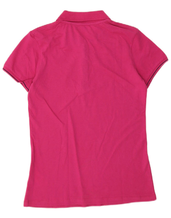 Polo Kappa da donna UK 14 grande in cotone rosa