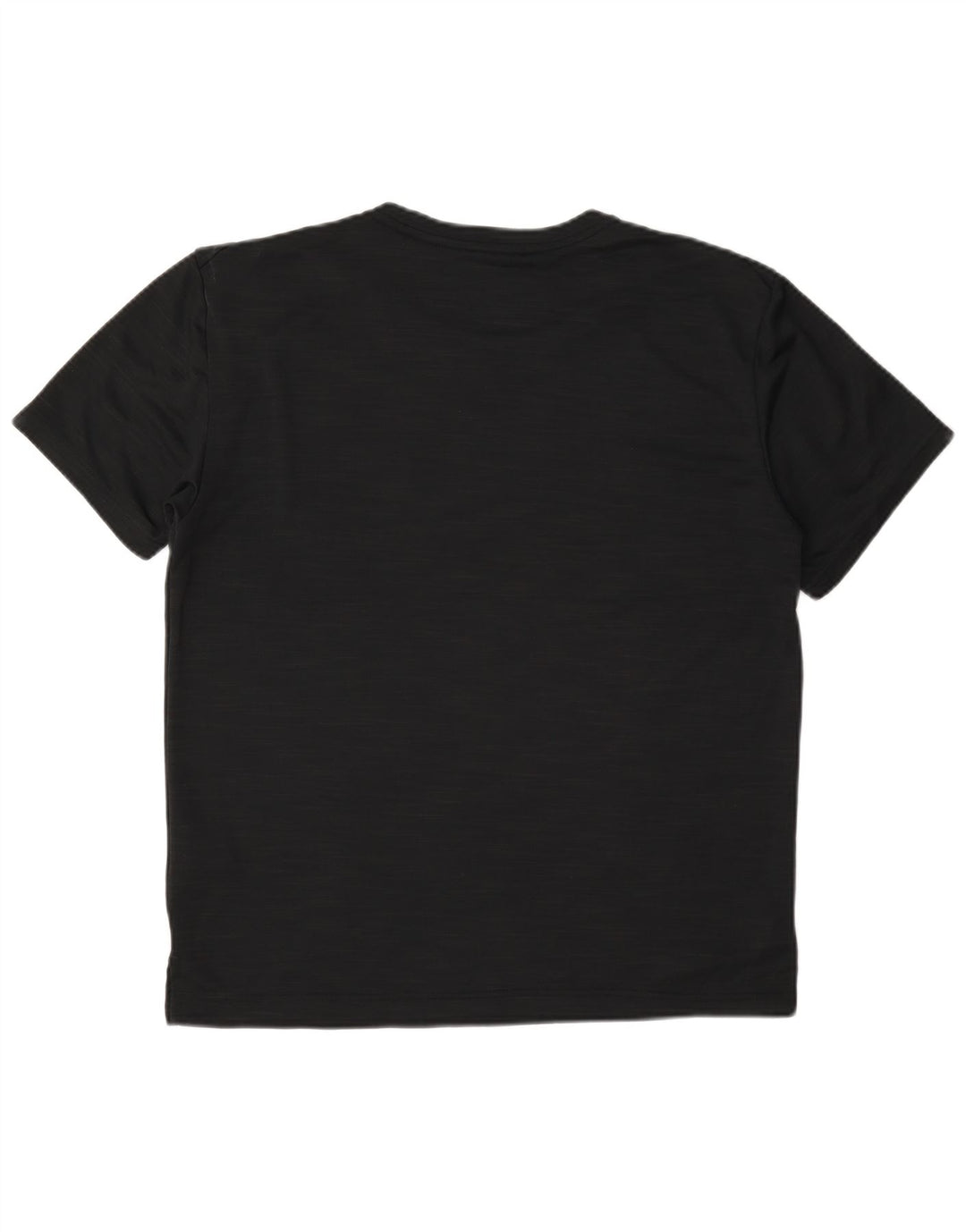 T-shirt Nike da uomo Dri Fit, top in poliestere chiazzato nero medio