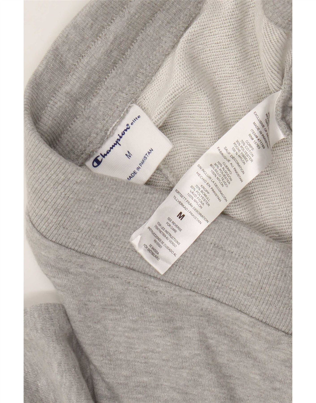 Pantaloni da tuta Champion da uomo cargo da jogging in cotone chiazzato grigio medio