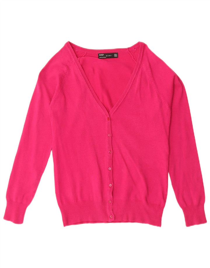 Maglione cardigan da donna Zara UK 12 Rosa medio