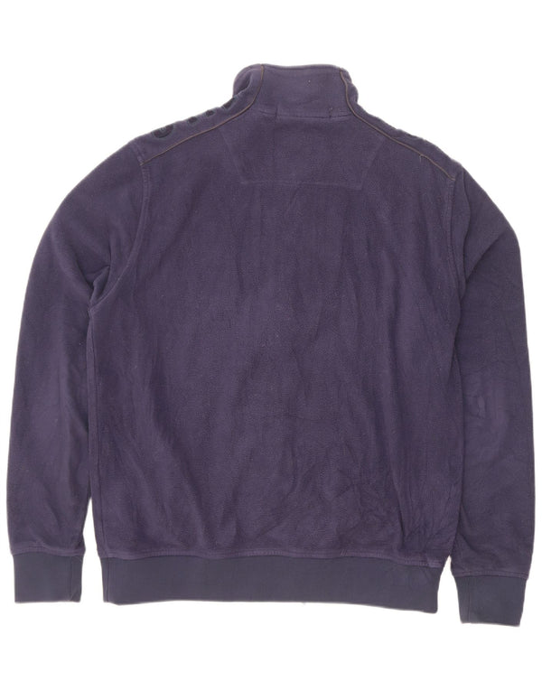 Giacca in pile grafica da uomo North Sails UK 42 XL Poliestere blu navy