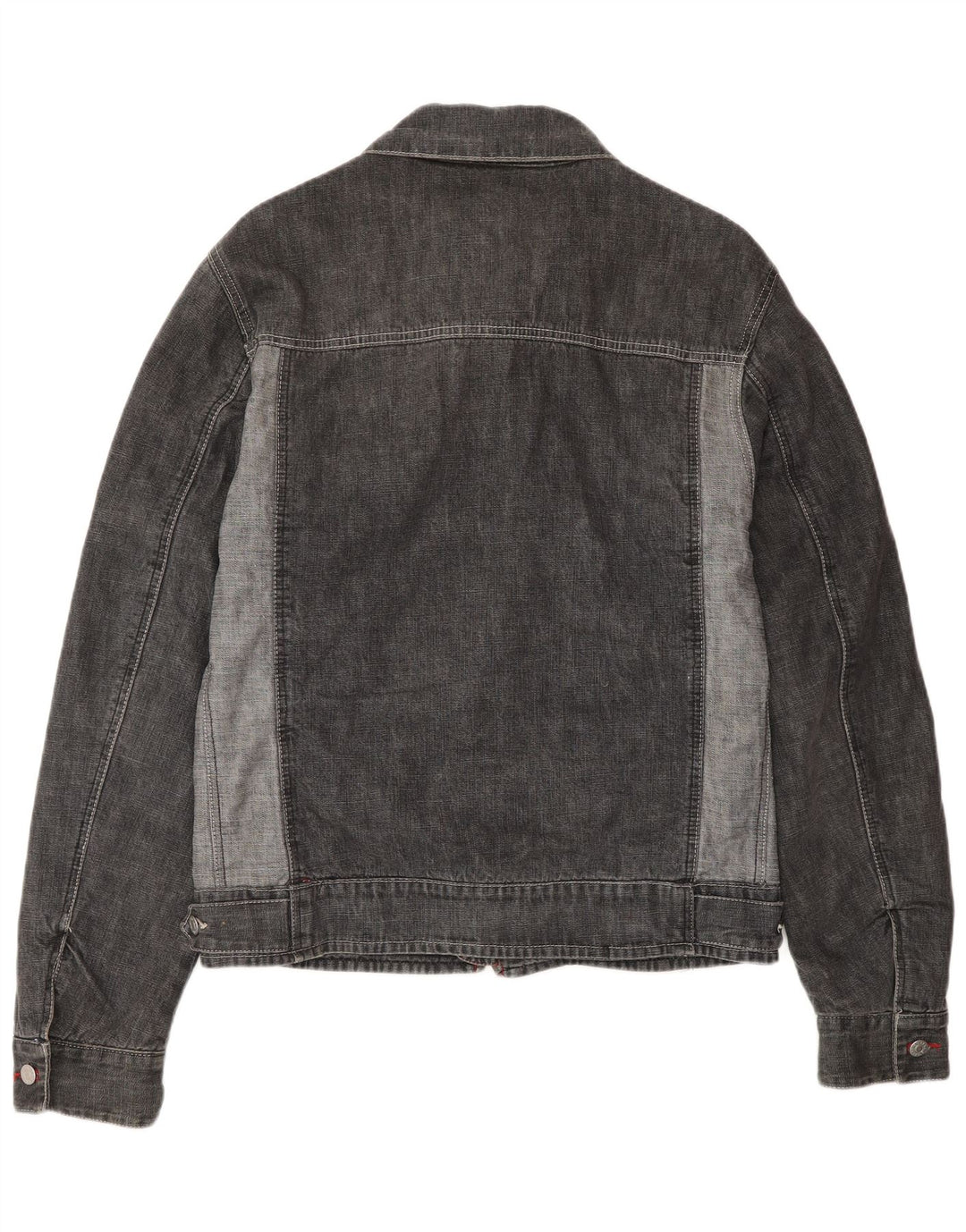 Giacca in denim da uomo Energie UK 40 Large in cotone color block grigio
