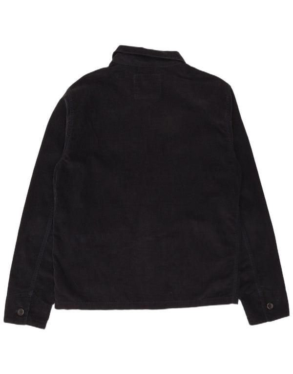 JACK & JONES Giacca da uomo in velluto a coste UK 40 Large Blu Navy in cotone