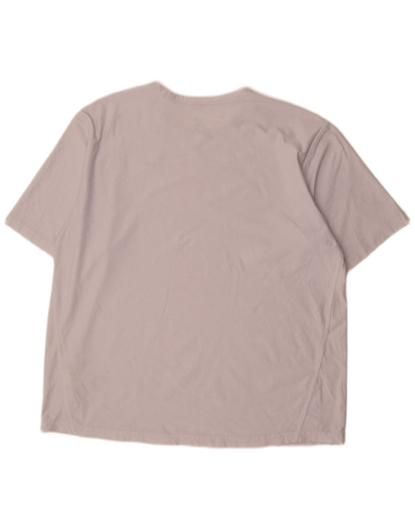 T-shirt da uomo Nike Dri Fit Top UK 42/44 grande poliestere bianco
