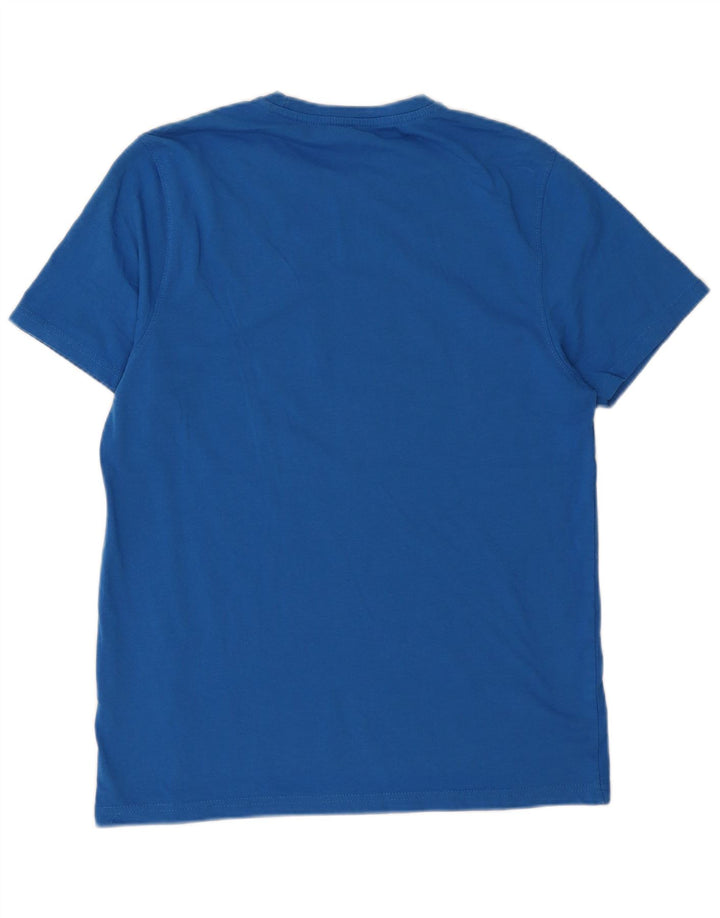 T-shirt grafica da uomo Mountain Warehouse Top in cotone blu medio