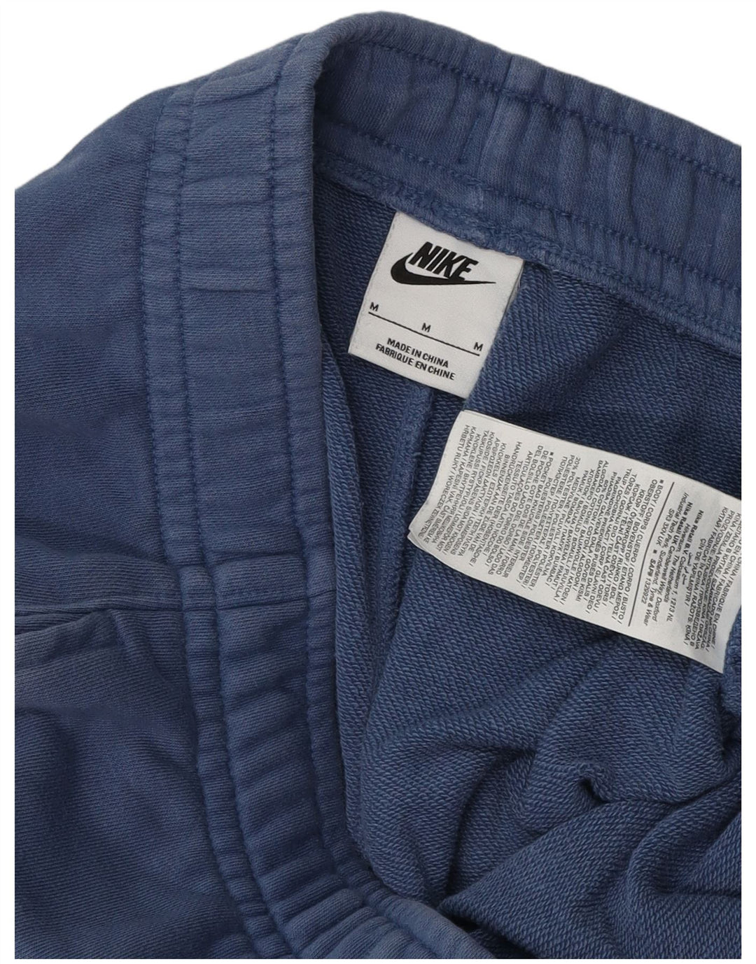 Pantaloni da tuta da uomo Nike Joggers in cotone color block blu medio