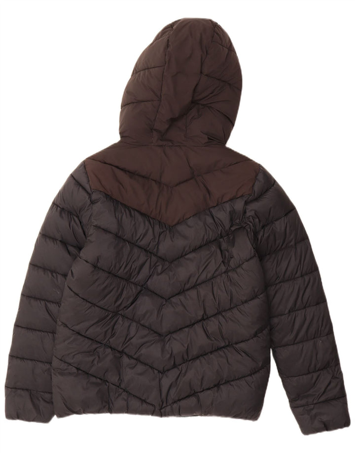 Giacca imbottita con cappuccio grafico da donna Champion UK 14 Medium Nero Poliammide