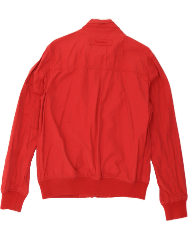 REFRIGUE Mens Bomber Jacket UK 40 Large Red Cotton Vintage Refrigue and Second-Hand Refrigue from Messina Hembry 