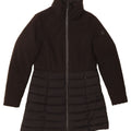 CHAMPION Womens Padded Coat UK 10 Small Black Polyester Vintage Champion and Second-Hand Champion from Messina Hembry 
