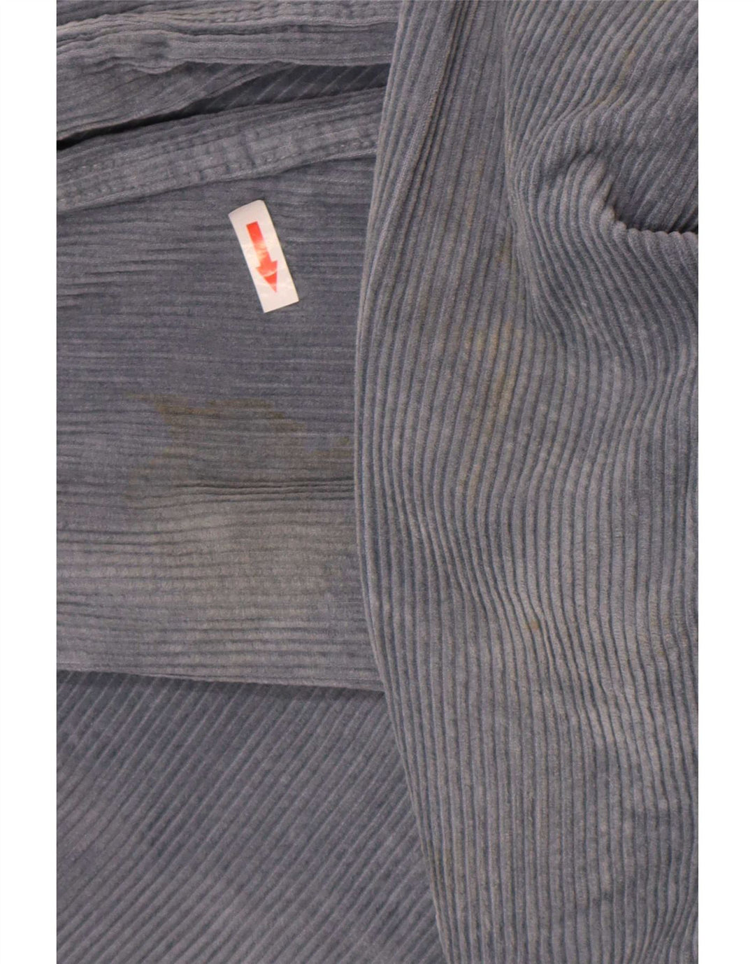 Camicia Zara da uomo in velluto a coste in cotone blu medio