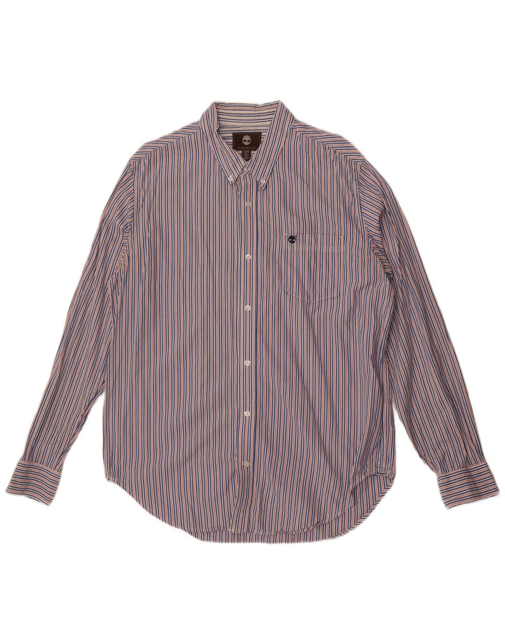 Camicia Timberland da uomo slim fit XL a righe blu