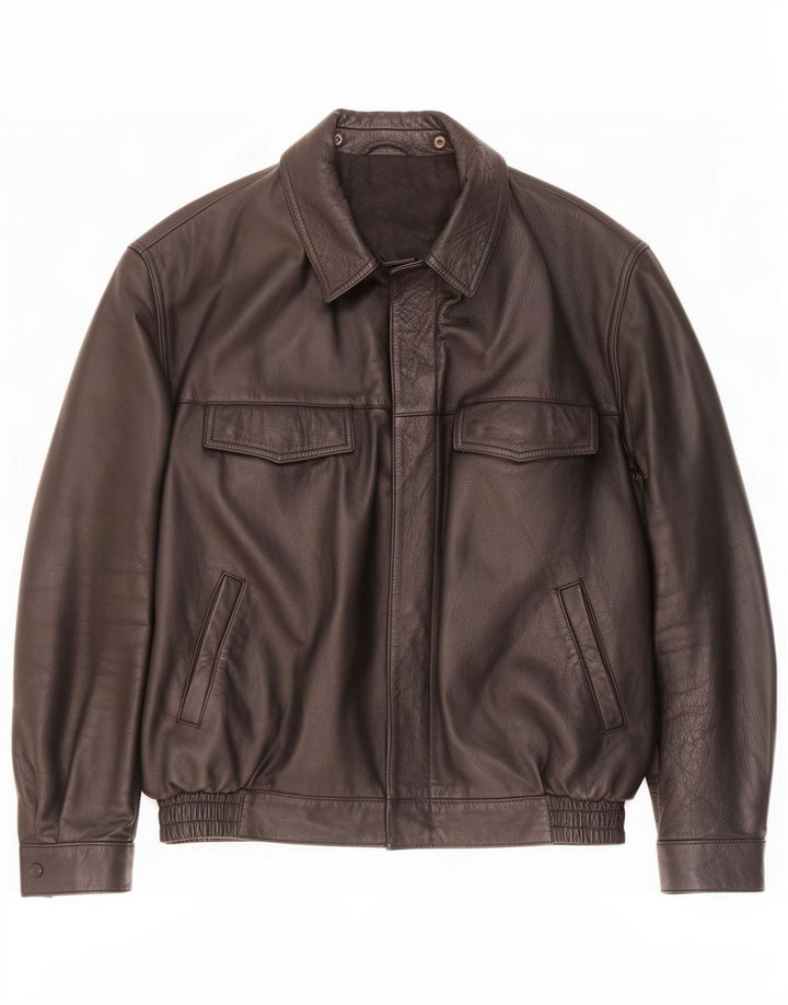 Giacca in pelle da uomo Stadler UK 44 2XL Nera