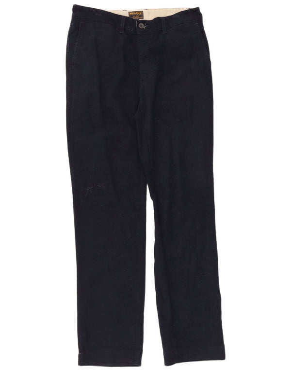 Pantaloni chino dritti da uomo Woolrich W33 L33 cotone blu navy