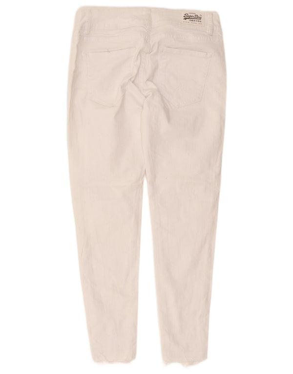 Jeans skinny Superdry Leila Crop da donna W28 L25 cotone bianco