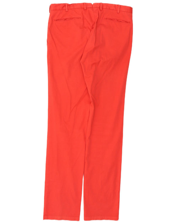 Pantaloni chino dritti da uomo Polo Ralph Lauren W34 L36 cotone arancione