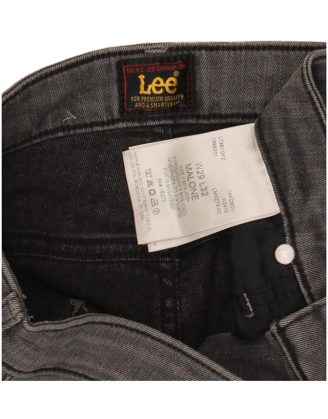 Jeans skinny Lee Malone da uomo W29 L32 cotone grigio